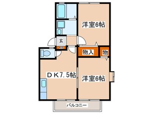 ウインディアたちばなの物件間取画像